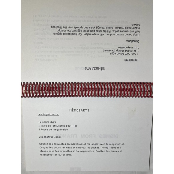 Rare North Dallas High School Multicultural Cookbook English with Translation - Picture 11 of 13